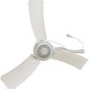 SKYRI Portable Ceiling Fan Mini USB Tent Fans for RV, Camping, Outdoor Hanging Gazebo Tents Ceiling Canopy Dorm Room Fan DC 5V Compatible Battery Power 17"