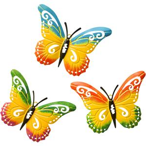 WKHOMEDECO Metal Wall Art, Wall Decor Sculpture Hanging for Indoor and Outdoor Decor, Outdoor Wall Art for Patio, Fence, Garden, Yard, Fence Decorations