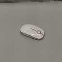 VssoPlor Wireless Mouse, 2.4G Slim Portable Computer Laptop Mouse with Nano Receiver Quiet Silent Optical Mice for Notebook, PC, Laptop, Computer-White and Gold