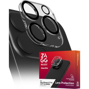 ZAGG Glass Elite Anti-Glare Camera Lens Protector for iPhone 16 Pro Max / 16 Pro - Anti-Reflective Glass, 5X Stronger, Smudge-Free, Eco-Friendly, Easy Installation