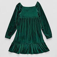 Thereabouts Toddler Girls Fall Dress Winter Clothes Long Sleeve Velvet Dresses Princess Party Outfits M 10/12