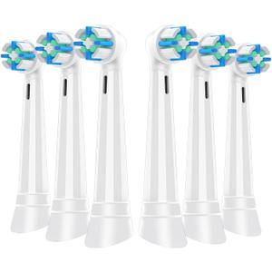 iO Replacement Heads Compatible with Oral B iO 2/3/4/5/6/7/8/9/10/Deep Clean Series Electric Toothbrush, IO Toothbrush Heads, Brush Heads with Medium-Hard bristles Care Your Teeth (6 Black)