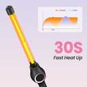 ORYNNE 3/4 Inch Curling Wand for Long Hair, Extra Long Barrel Ceramic Wand Curling Iron, 7 Adjustable Heats, 110-240V Dual Voltage Hair Wand Curler, 60 Minutes Auto Shut Off