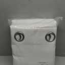 NICETOWN 100% Blackout Window Curtain Panels, Cold and Full Light Blocking Drapes with Black Liner for Nursery, 84 inches Drop Thermal Insulated Draperies (White, 2 Pieces, 52 Wide Each Panel)