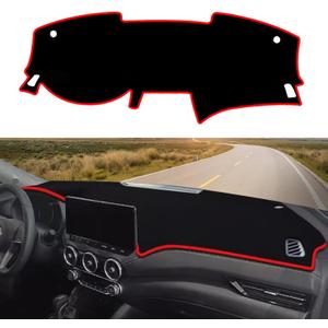 Blazeray Car Dashboard Cover Mat for Nissan Sentra 2020 2021 2022 2023 2024 2025 2026 Non-Slip Dashboard Mat Pad Interior Accessories Custom Fit Dash Mat Sunshade Windshield Glare(Red Edge)