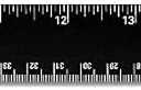 Alumicolor Aluminum Straight Edge with Center Finding Back, 24IN, Black