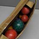 Bocce Ball Set 107mm/, Regulation Size & Weight, 8 Resin Bochi Balls with Pallino, Carrying Bag, Measuring Rope, Outdoor Sports Backyard Lawn Court Game Gift for Family & Beach (2-8 Players)