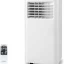 FP10233US-WH, 8000 BTU AC Unit with Built-in Dehumidifier, Fan, Sleep Mode, 24H Timer, Window Installation Kit & Remote Control, Cools up to 250 Sq. Ft portable air conditioners, White 