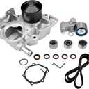 Engine Timing Belt Kit with Water Pump | Compatible with Subaru 2006-2010 Forester, 2006-2011 Impreza, 2010-2012 Legacy, 2009-2012 Outback 2.5L H4 SOHC | Replaces# TKF-006, TCK304, TCKWP304A