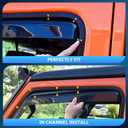 Nilight in-Channel Rain Guards for Kia Forte 2019 2020 2021 2022 2023 2024 2025, Vent Window Visors, Original Window Deflectors-4PCS