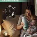 Portable Bottle Warmer Extended Battery Life - Dual Heating Modes for Breast Milk & Water, 17 Ounces, Fast Heating, Ideal for Travel, Outdoor, Baby Shower, Green