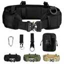 Tactical Battle Belt Molle Belts with Pouches for Sports Outdoors Hunting (6in1)