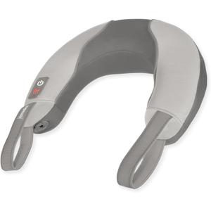 Homedics Pro Therapy Vibration Neck Massager with Heat  Soft Foam, Vibration Massage, Plus Soothing Heat and Choice of 2 Speeds, Pull Tighter to Increase Intensity, Tan