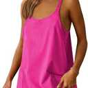 ANRABESS Women Athletic Dress Summer Tennis Workout Active Sports Mini Romper Dress Built in Shorts Travel Vacation Clothes, S