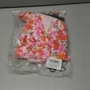 Women's Wrap V Neck Short Sleeve Dress 2025 Summer Floral Boho Dress Ruffle A Line Flowy High Low Midi Dresses, S