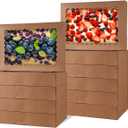 Cookie Boxes, 9x6x2.5 Inch Large Bakery Boxes with Window for Pies Chocolate Strawberries Muffins Donuts Pastry Dessert Christmas (Brown, 9 * 6 * 2.5inch/36pcs)