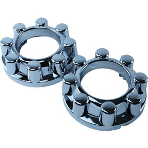 2PCS for 2017-2023 F250 F350 Super Duty 4x4 Front Wheel Chrome Center Wheel Hub Caps