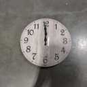 HYLANDA Wall Clock, 10 Inch Wall Clocks Battery Operated Silent Non Ticking, Country Wooden Clocks Farmhous Clock for Bathroom, Living Room, Kitchen, Bedrooms (Gray) (C-grey Retro)