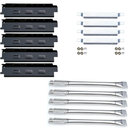 Direct Store Parts Kit DG258 (5-Pack) Repair Kit Replacement for Charbroil 6 Burner Gas Grill Stainless Steel Burners, Crossover Tubes & Porcelain Steel Heat Plates