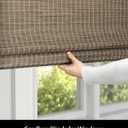 UNISHADES Cordless Bamboo Roman Shades for Windows, Blinds Size (32.5" W 64" H) Colour (BDP-Driftwood)