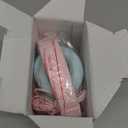 iClever Kids Headphones for School/Travel with Safe Volume 85dBA, HS19S Stereo Sound Over-Ear Girls Boys Headphones for Kids, Foldable 3.5mm Wired Headphone for iPad/Computer (A Pink Star)