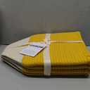 DAVIHOMI 3Pack Rectangular Woven Cotton Rope Basket for Storage, Gift Baskets for Handles, Cloth Storage Baskets for Organizing-13.5" x 11" x 9.5" home decor for Living Room, Bathroom-Yellow