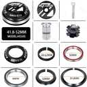 BUCKLOS 1-1/8 Bike Headset MTB Threadless 34 44 44-50.6 44-55 44-56 41.8-52mm, Straight Tapered Tube Mountain Bikes Road Bicycle Double Sealed Bearings Headsets, for Frame Fork Expander Plug Star Nut
