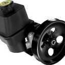 Power Steering Pump 20-65990 for 2002-2009 Trailblazer/Trailblazer EXT & Envoy/Envoy XUV 4.2L & 2004-2007 Rainier 4.2L & 2002-2004 Bravada 4.2L & 2007-2008 Ascender 4.2L & 2006-2009 9-7x 4.2i