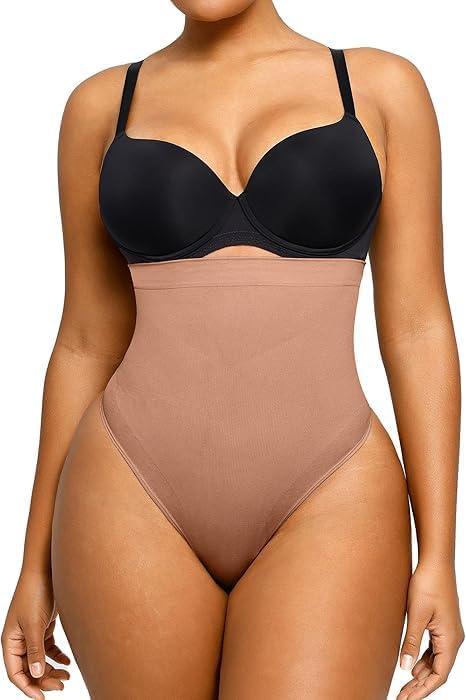 SHAPELLX Shapewear Tummy Control Womens Plus Size Compression Shapewear Seamless Waist Slimmer Underwear Panty M/L
