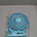 Clip on Fan 65Hrs Camping Fan with LED Light, 12000mAh Battery Operated Fans & PortableFan Rechargeable, Small Desk Fans USB TravelFan for Tent Camping Golf Stroller, Blue