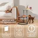 Round Side Table, Modern End Tables Living Room Furniture, Wood Nightstand Small Bedside Table, Unique Accent Tables Bedroom Furniture,Farmhouse Small Couch Side Table,Modern End Table Kids Room