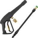 High Pressure Water Spray Gun Wand Jet Nozzle Tips & M22-15 Connector, Compatible with Some of Ryobi, Greenworks, Craftsman, Kar-cher, SunJoe, Westinghouse, LWQ Electric Pressure Washer Max 1900 PSI