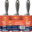 Scotch-Brite Everyday Clean Lint Roller, 3 Pack, Lint Remover for Pet Hair, Dark Clothes, Furniture, and Dusty Surfaces, Picks Up Fur & Fluff in Your Home, Car & Office, 300 Adhesive Sheets Total