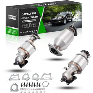 Catalytic Converter Kit Fit Honda Accord 2003-2007 Odyssey 2005-2007 Pilot 2005-2008 Ridgeline 2006-2008 Acura MDX 2003-2009 Acura TL 2004-2008 Saturn Vue 2004-2007 3.0L 3.2L 3.5L 3.7L