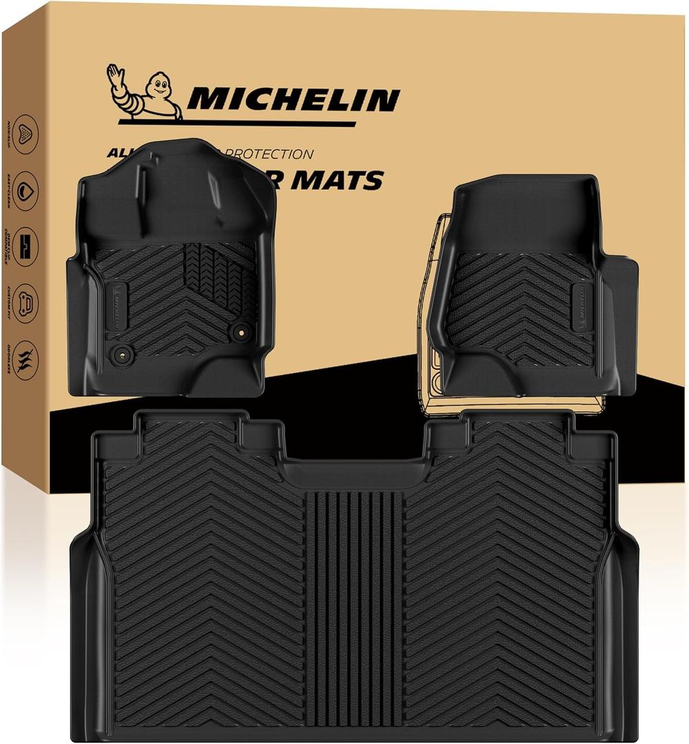 Michelin Vehicle Mats for 2015-2026 Ford F150/2022-2026 Lightning Crew Cab