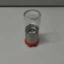 Chili Pepper Mill Grinder, Manual Spice Grinding Mills with Handle for Hot Cumin, Sea Salt or Pepper, Professional Chef Refillable Glass Body, Small 3Oz Capacity, Stainless Steel Blades