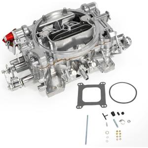1407 Carburetor for Edelbrock 750 CFM, Compatible with Corvette GMC Dodge Silverado Cadillac, Square Bore 4-Barrel Air Valve Secondary Manual Choke