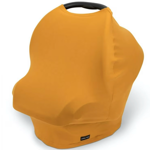 Breathable Nursing Cover Up and Car Seat Cover for Babies Simka Rose - Breastfeeding Cover for Baby Boy & Girl - Adjustable Stretchy Infant Carseat Canopy Carrier Cover for Summer - Must Have Registry (Black)