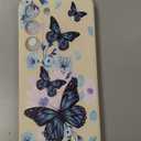 for Samsung Galaxy S23 Case, for Samsung S23 Case Creative Pattern Design Silicone Slim Thin Protective S23 Phone Cover 6.1"-Aurora Butterfly White