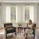 ColorBird Boho Beige Embroidered Curtains for Living Room Floral Drapes Vintage Farmhouse 63 Inch Length Light Filtering Treatments Decor Set 2 Panels for Bedroom Kitchen