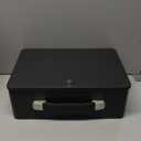 Fireproof Document Box with Key Lock, Fire Resistant Safe Storge Box Security Chest for Valuables, Documents, Passport, Cash, Pistols, Exterior Size 12.7 x 8.7 x 4.6 Inch