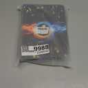 4 Pocket Trading Card Binder,400 Pockets Trading Card Collection Book with Sleevese,3-ring Zipper Sports Card Album with 50 Removable Double-Sided Card Holder (Black) (1-9.6*7*1.8 in)