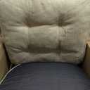 Chair Cushions, Memory Foam Dining Chair Cushions, Tufted Indoor Chair Pads, Set of 4, 16.5' x 16.5' x 3.5', Beige