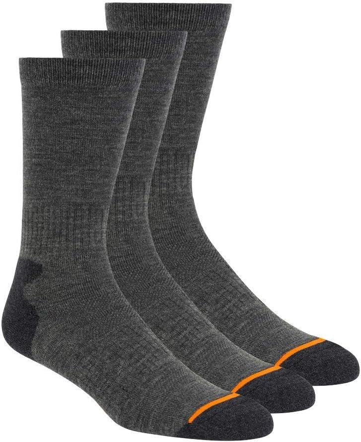 Weatherproof Men's Pair of 3 Crew Socks (Charcoal)