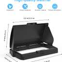 Foldable Sunvisor Cover Compatible with Garmin Striker Vivid 7cv/7sv/Garmin Striker 7cv/7sv - Fishfinder Waterproof Protective Cover (Black)