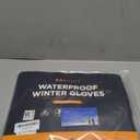 -10 Waterproof Winter Gloves for Men & Women, 5-Layer Ski & Snow Gloves for Cold Weather, Breathable Warm Gloves with Touch Screen Fingers (Large, Black)