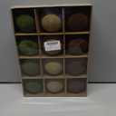 12 Pcs Velvet Christmas Balls Flocked Christmas Tree Hanging Ornaments Shatterproof Plastic Hanging Balls Decorations for Xmas Tree Party Home Holiday Decor (Brown, Green, Beige, 3.15 inch)