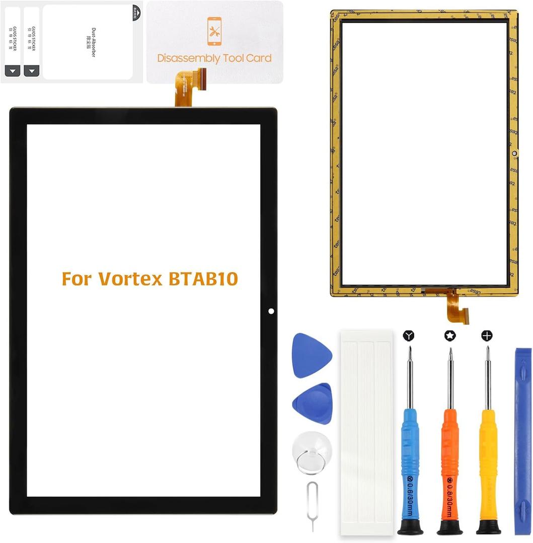for 10.1 inch Vortex BTAB10 BTAB 10 Touch Screen Panel Digitizer Front Panel Glass kit | High Sensitivity Replacement Touchscreen