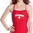 LIFEGUARD Officially Licensed Swimsuit for Women & Ladies, One Piece Swimming Suit, Elastic Comfort Straps, Size 28