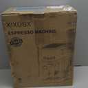 XIXUBX Espresso Machine 20 Bar with Milk Frother, Stainless Steel Coffee Maker with 42 oz Removable Water Tank for Cappuccino, Latte&Cold Brew, Home&Office, Silver